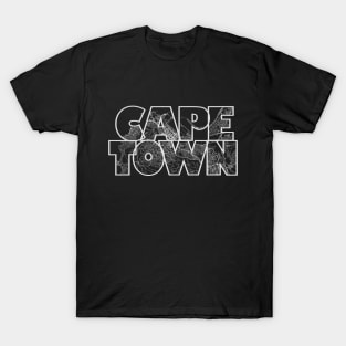 Cape Town Street Map T-Shirt